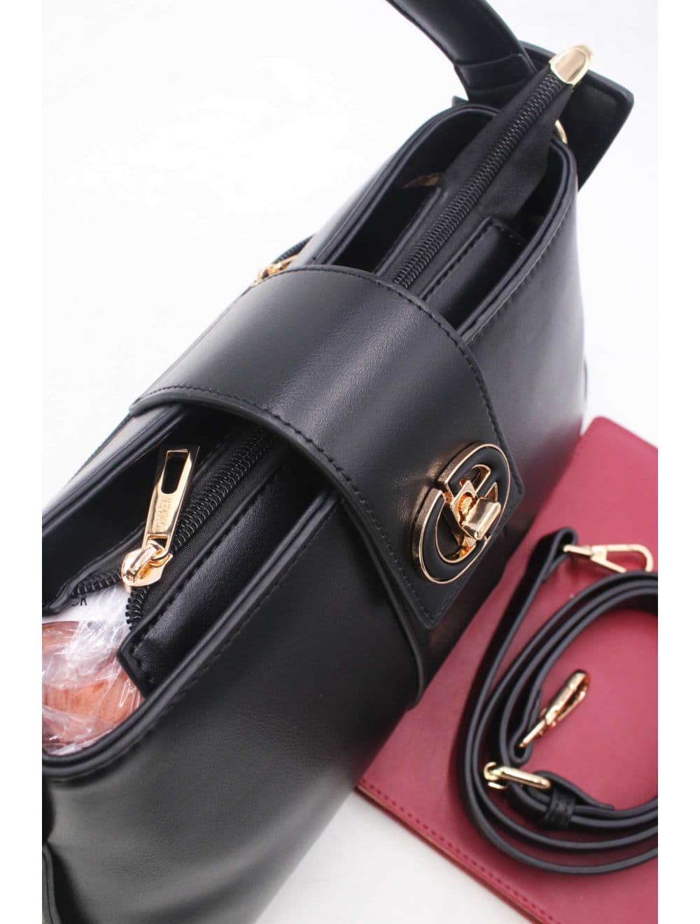 Sac à Main Languette Femme 25B-6295-Noir