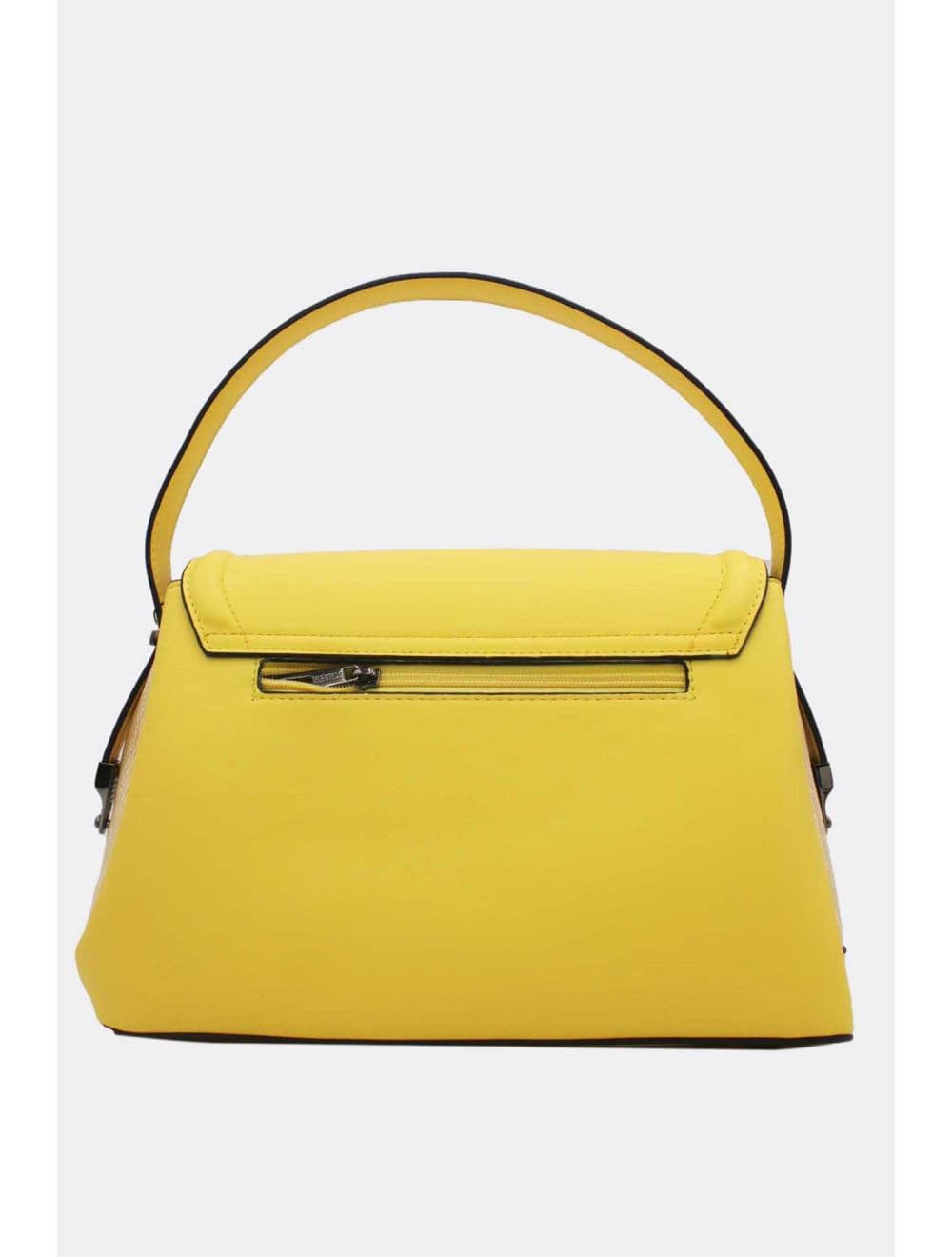 Sac Porté Épaule Bi-matière Femme 25B-6287-Jaune — vue 3