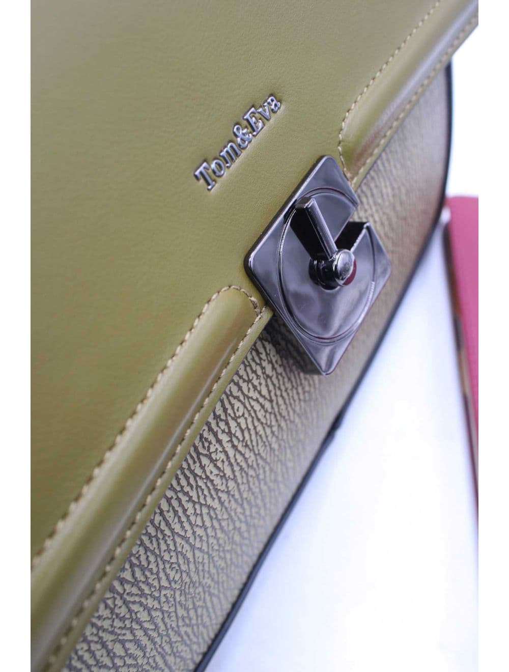 Sac Porté Épaule Bi-matière Femme 25B-6287-Vert — vue 5