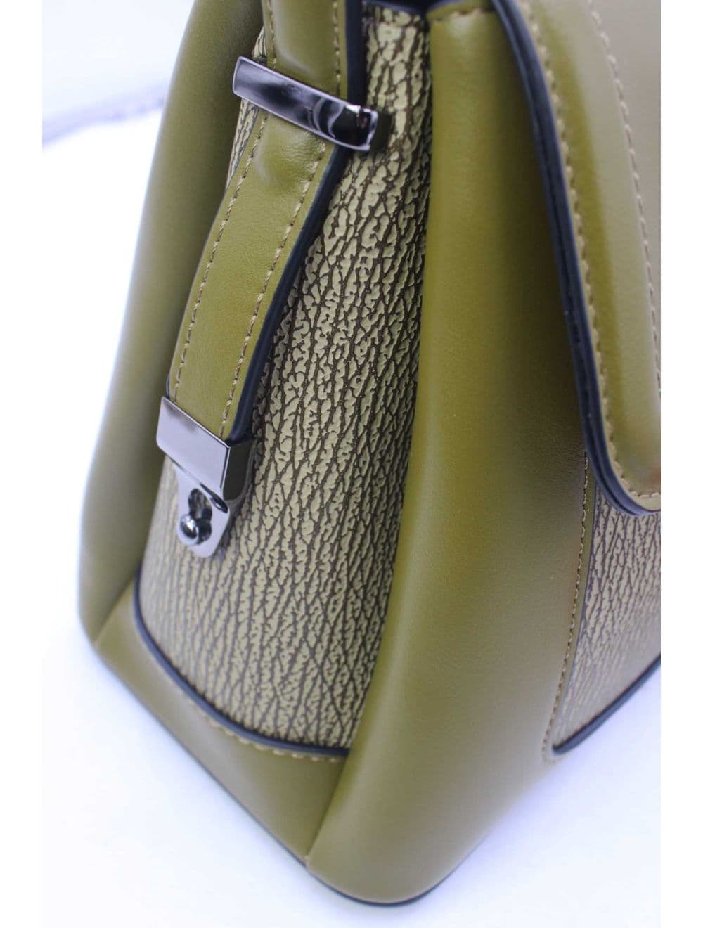 Sac Porté Épaule Bi-matière Femme 25B-6287-Vert — vue 6