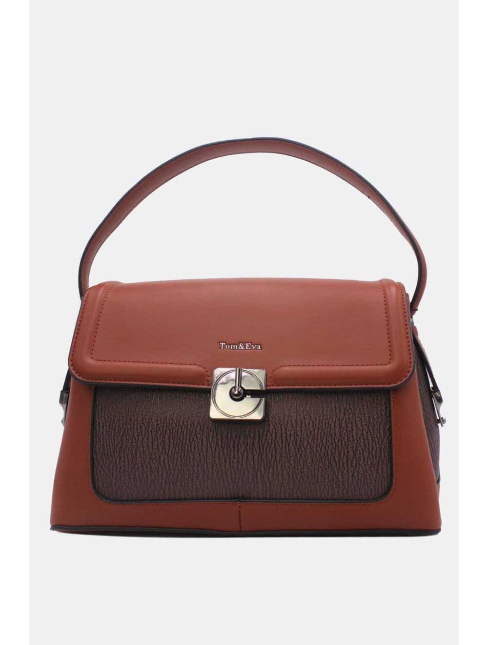 Sac Porté Épaule Bi-matière Femme 25B-6287-Café