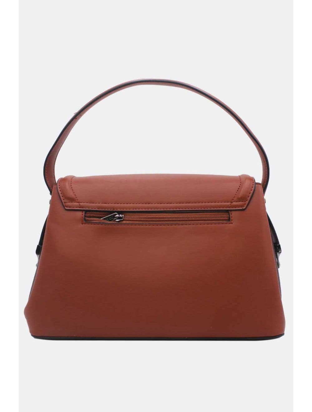 Sac Porté Épaule Bi-matière Femme 25B-6287-Café — vue 3