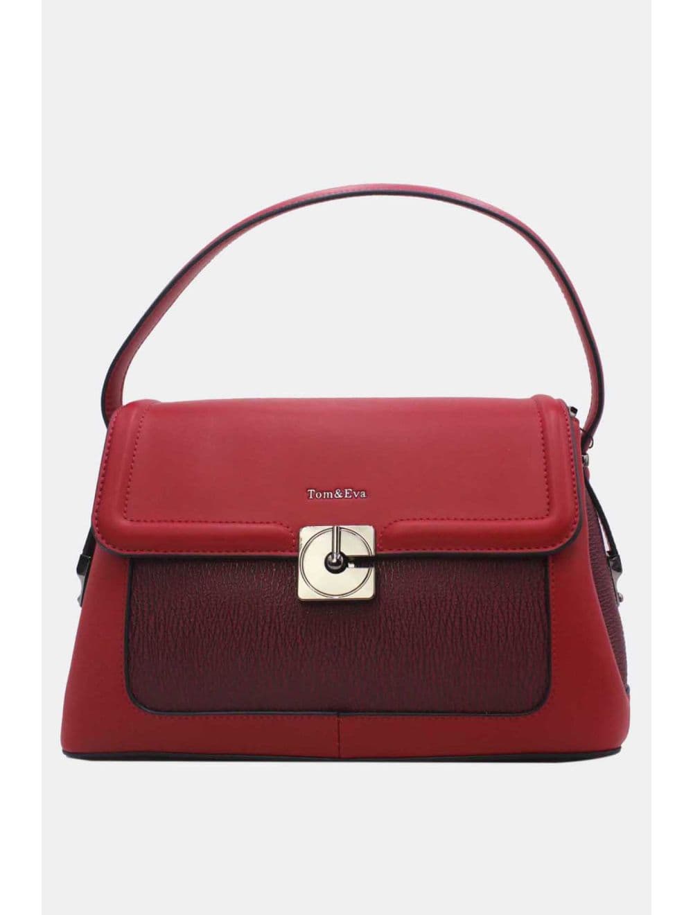 Sac Porté Épaule Bi-matière Femme 25B-6287-Burgundy