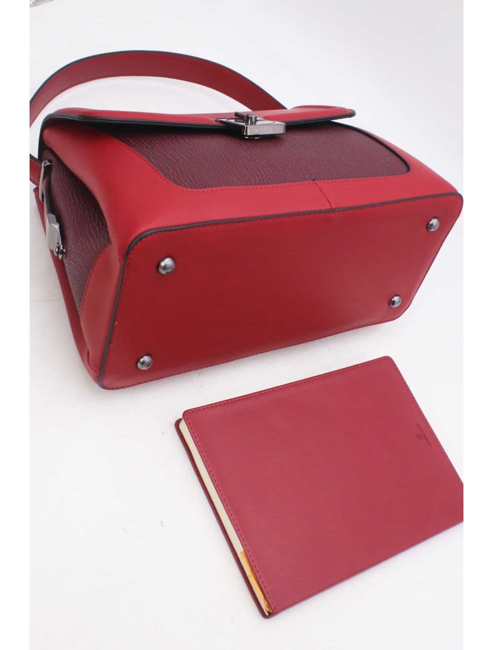 Sac Porté Épaule Bi-matière Femme 25B-6287-Burgundy — vue 4