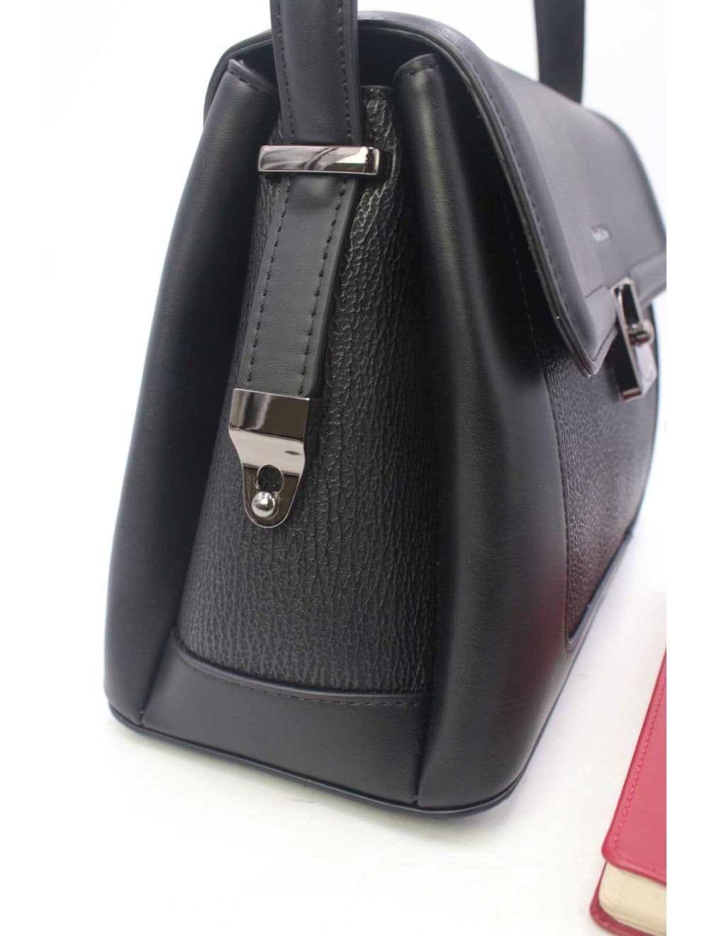 Sac Porté Épaule Bi-matière Femme 25B-6287-Noir — vue 5