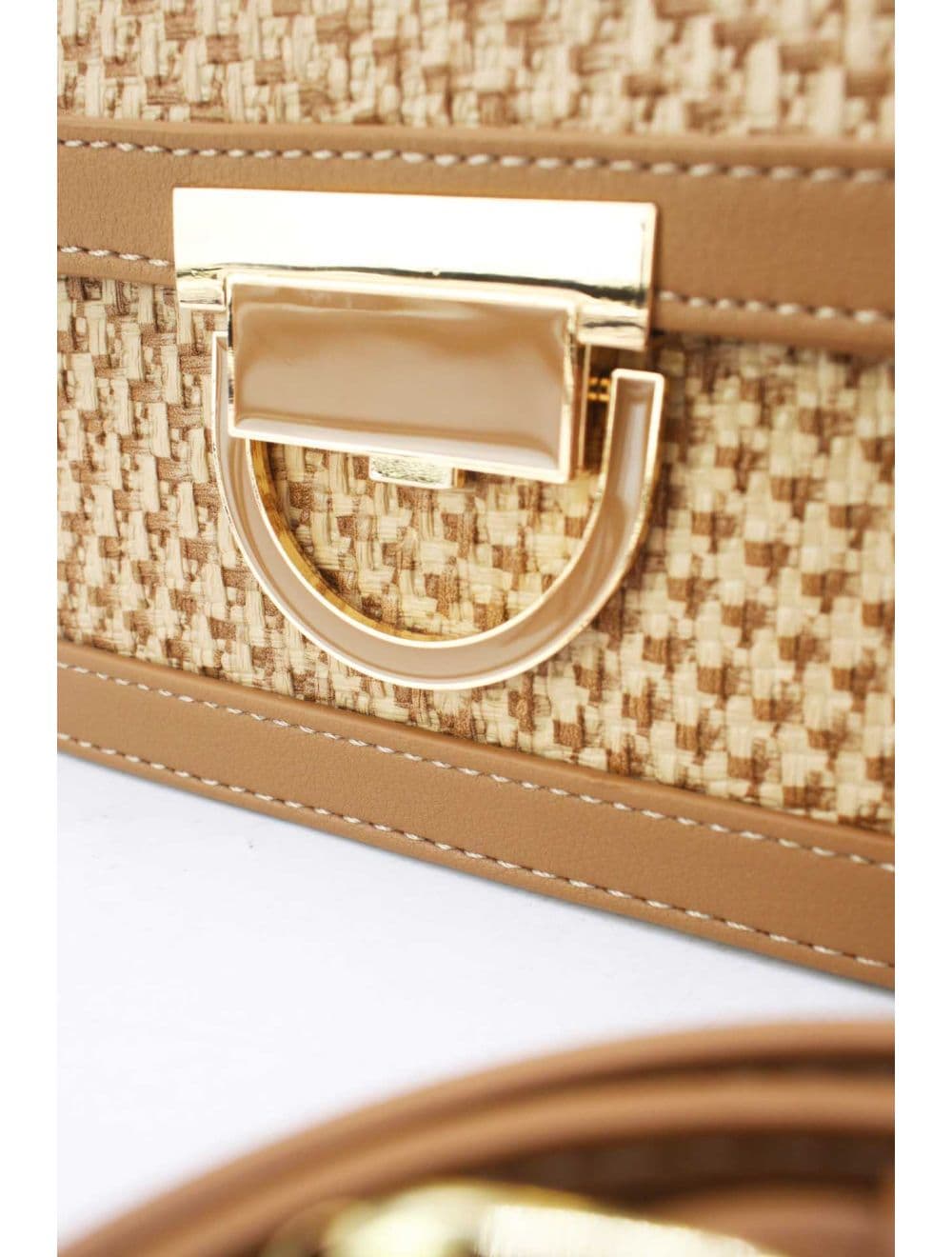 Sac Porté Épaule Effet En Paille 24P-6073-Kaki — vue 5
