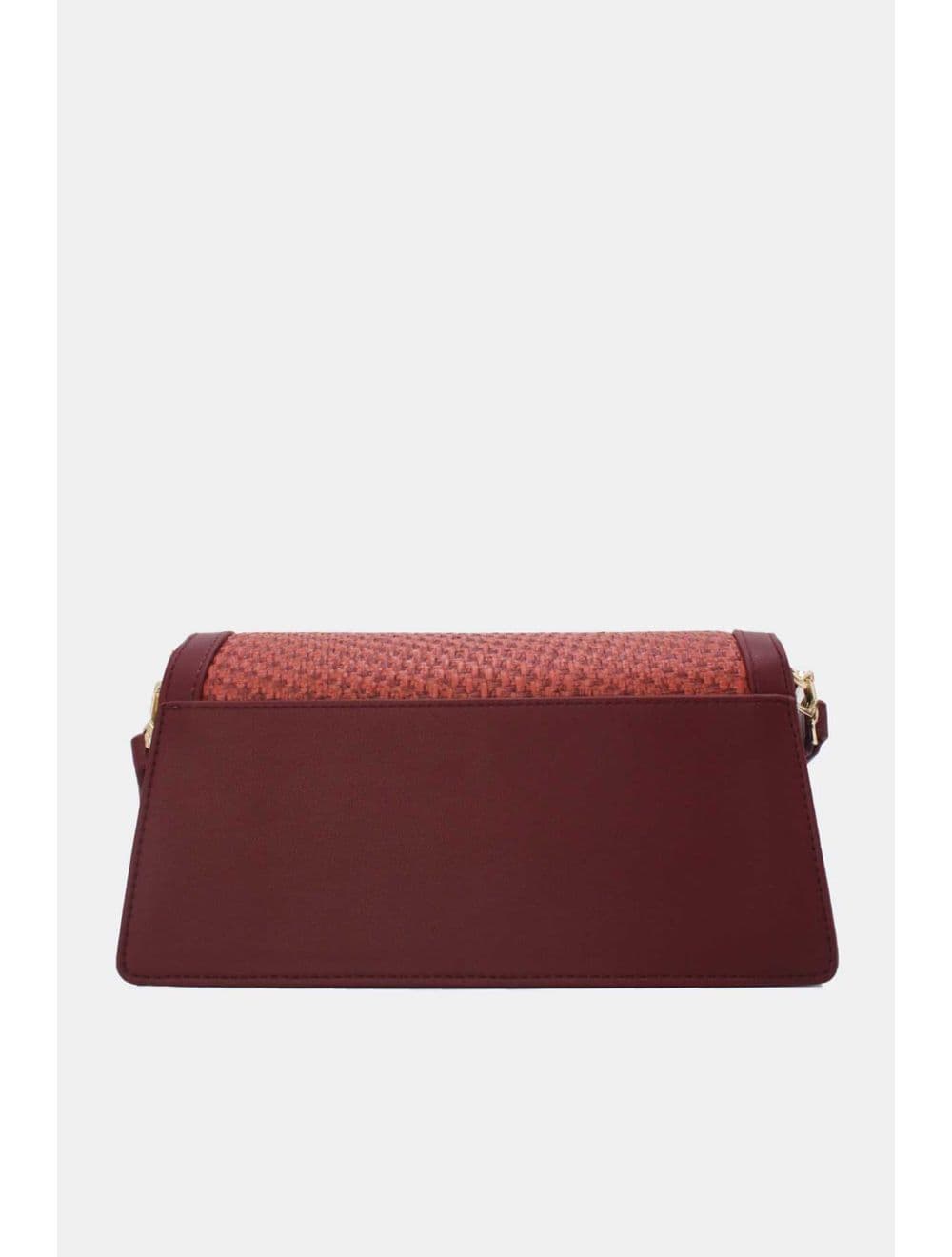 Sac Porté Épaule Effet En Paille 24P-6073-Bordeaux — vue 3