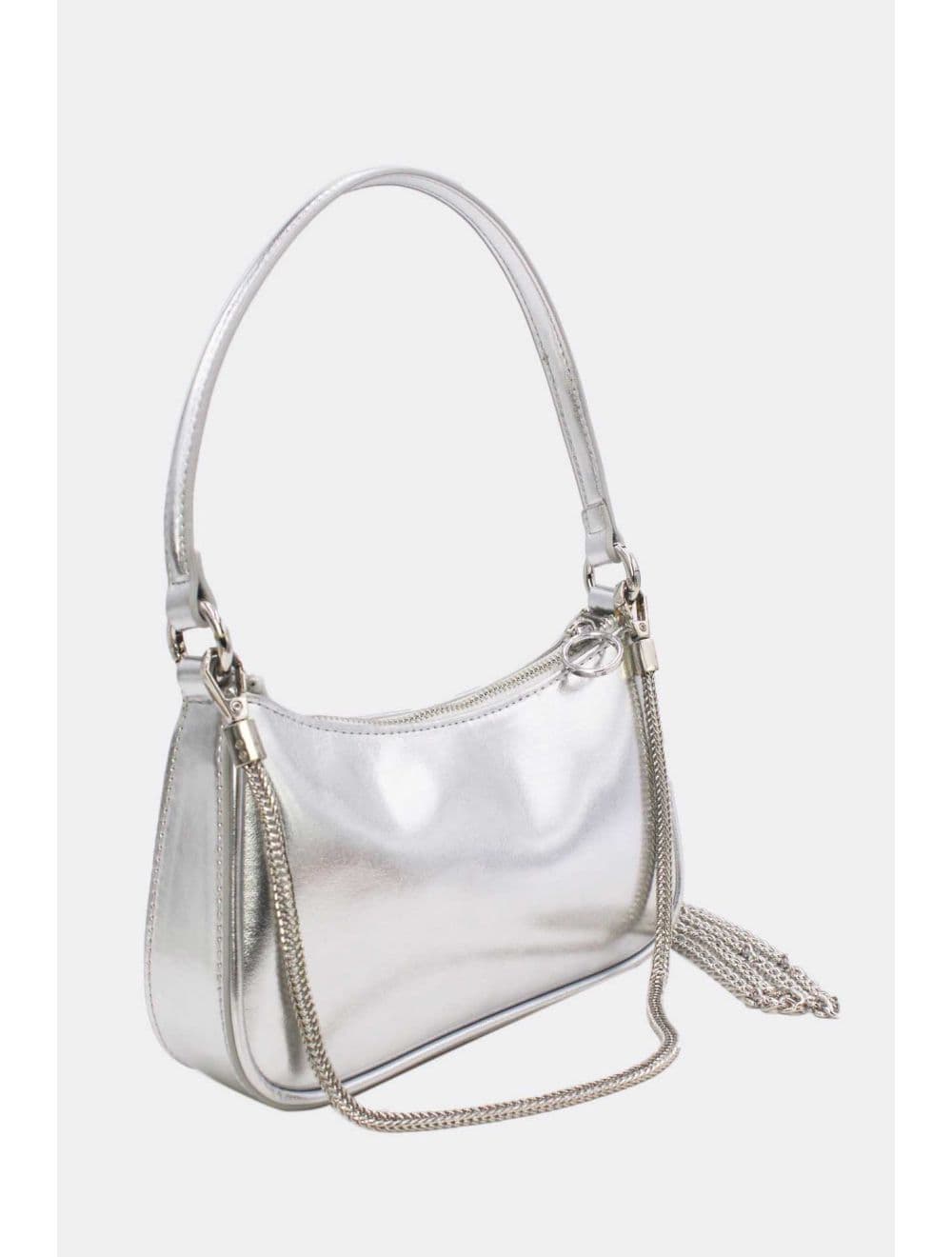 Pochette Porté Épaule Avec Chaîne 25P-6328-Argenté — vue 2