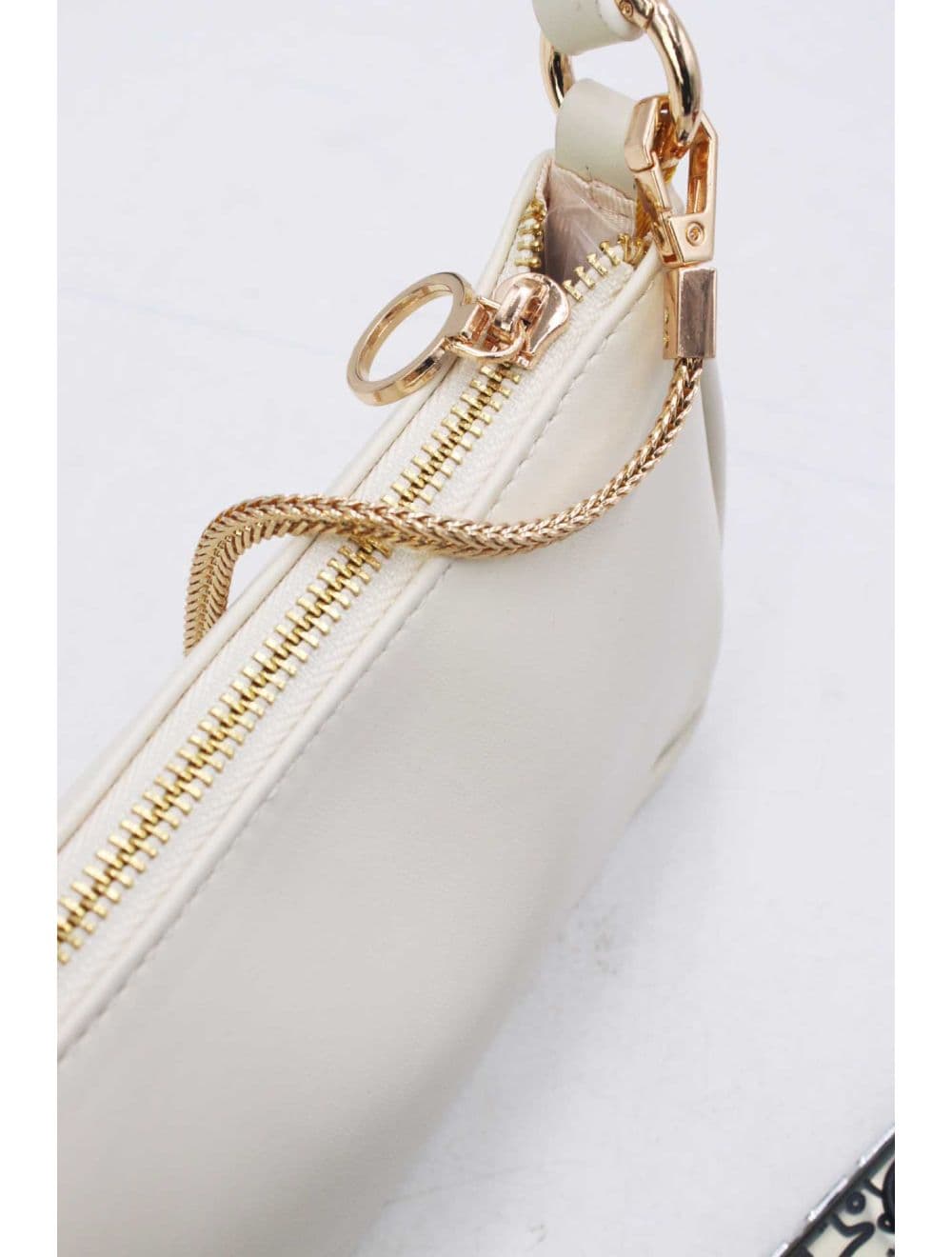 Pochette Porté Épaule Avec Chaîne 25P-6328-Beige — vue 5