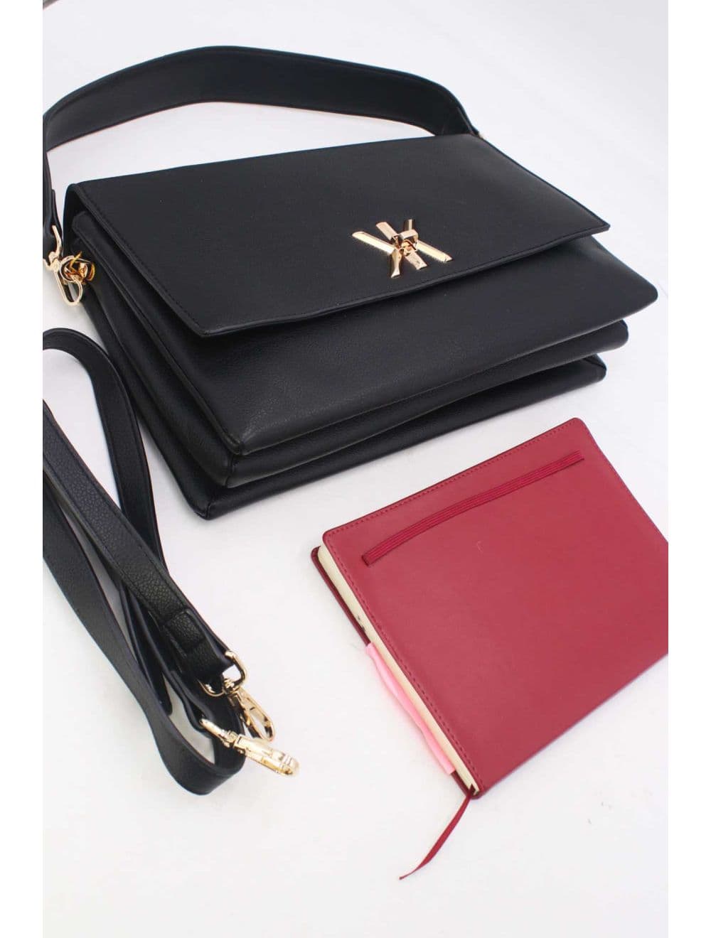 Sac Besace Multi Compartiments RÉASSORT 24B-6128-Noir — vue 4