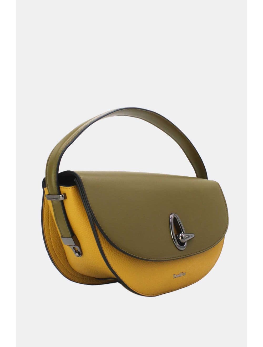 Sac Porté Épaule Bicolores Femme 25B-6299-Yellow/Green — vue 2