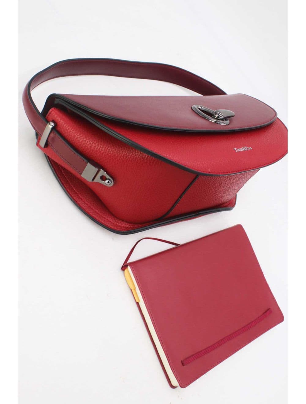 Sac Porté Épaule Bicolores Femme 25B-6299-Red/Burgundy — vue 4