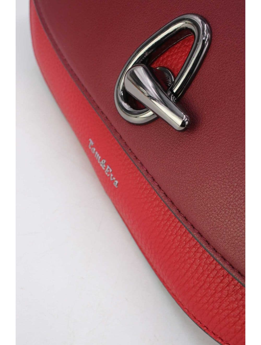 Sac Porté Épaule Bicolores Femme 25B-6299-Red/Burgundy — vue 5