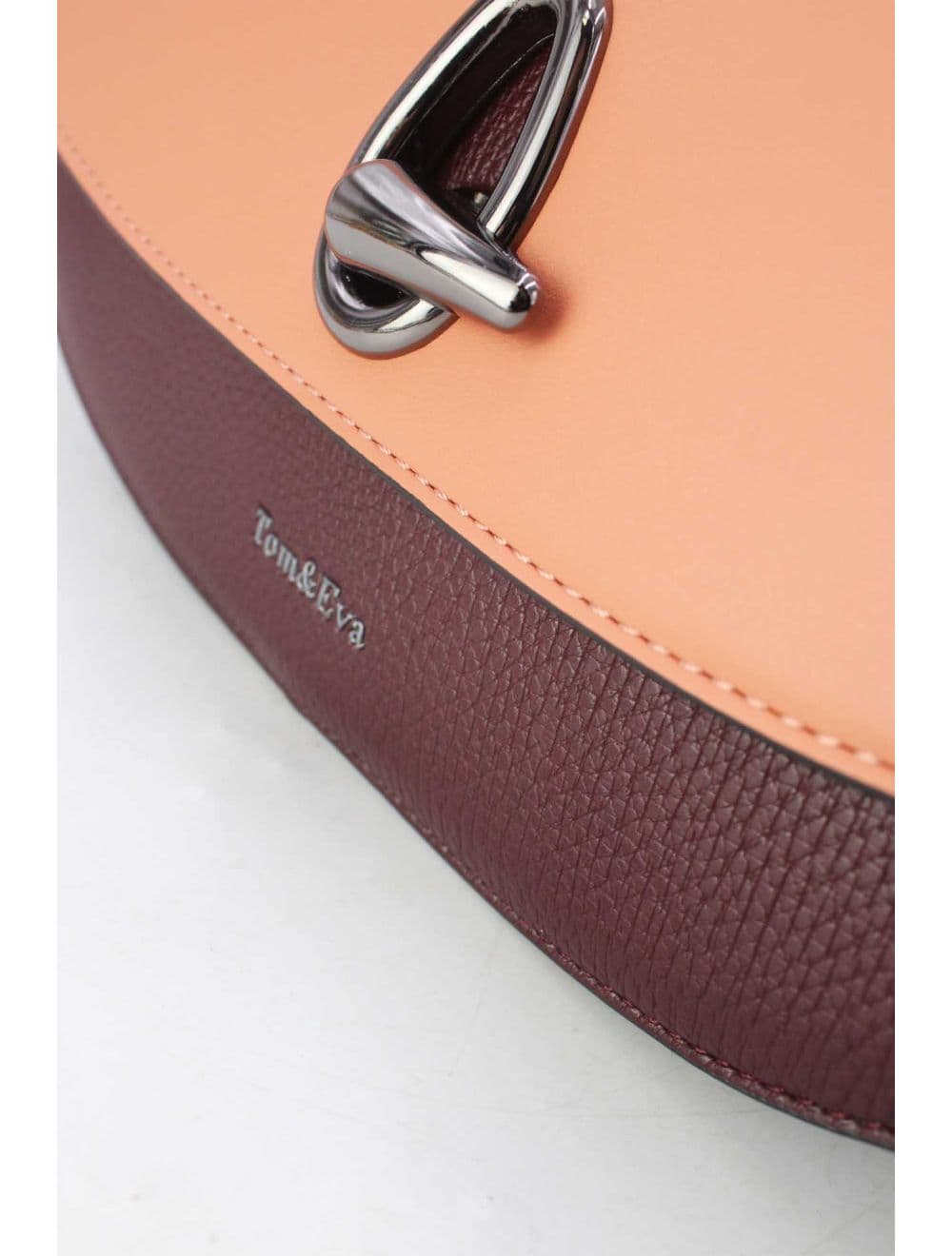 Sac Porté Épaule Bicolores Femme 25B-6299-Burgundy/Pink — vue 5