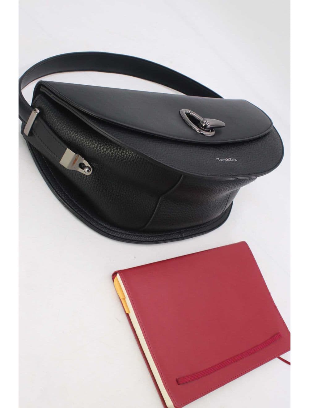 Sac Porté Épaule Bicolores Femme 25B-6299-Noir — vue 4