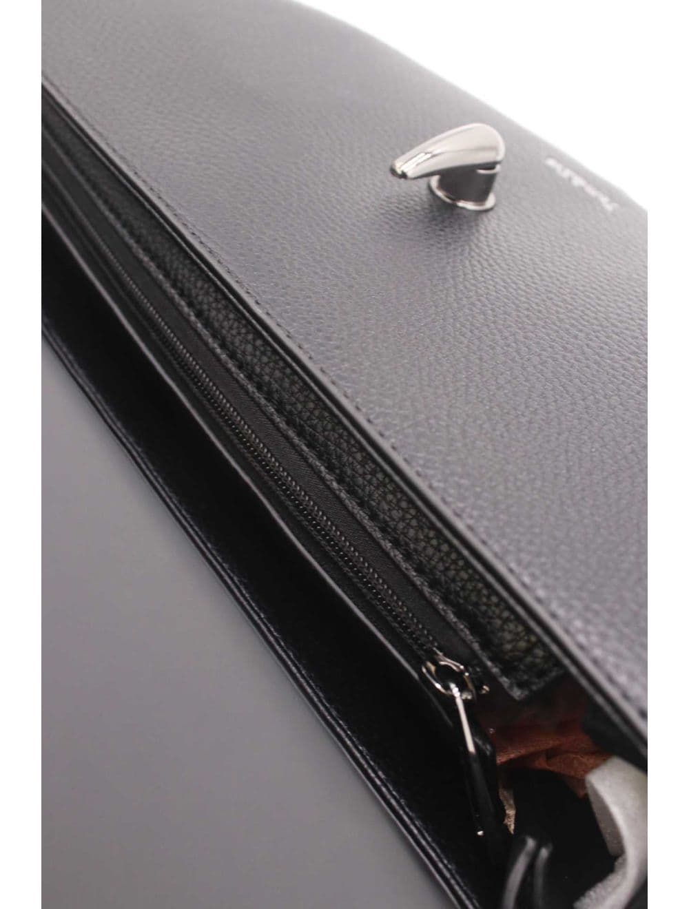 Sac Porté Épaule Bicolores Femme 25B-6299-Noir — vue 6