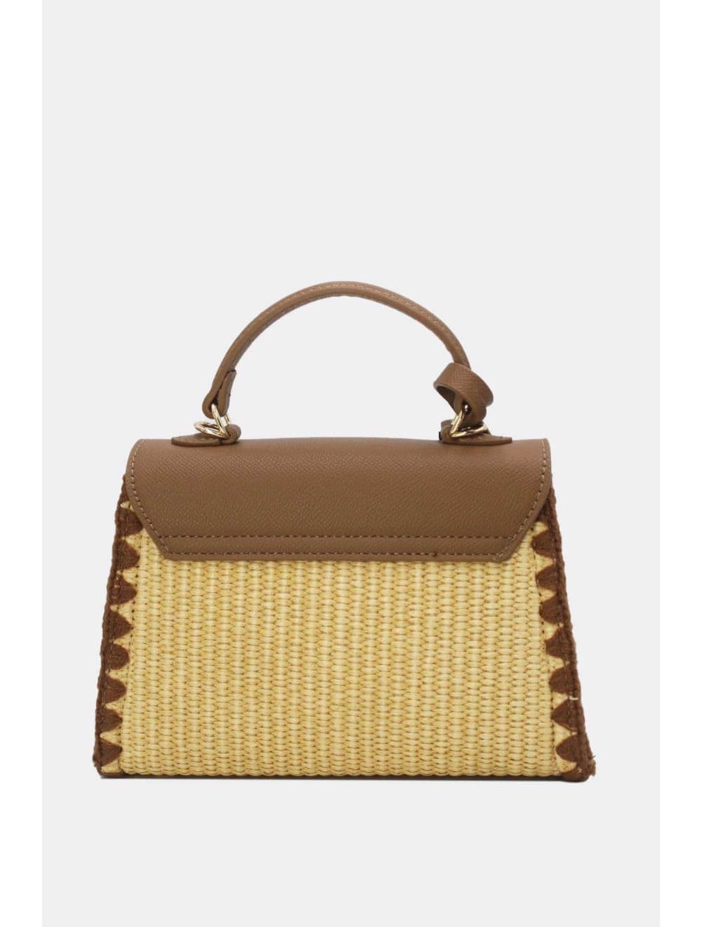 Petit Sac à Main Effet En Paille 25P-6281-Kaki — vue 3