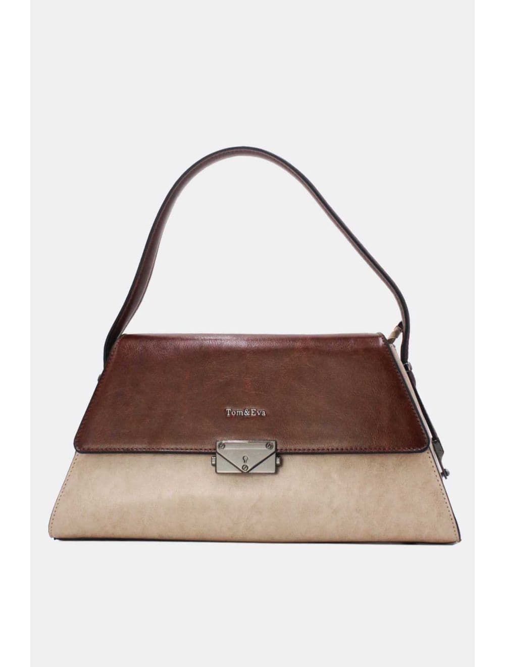 Sac Porté Épaule Vintage 24B-6127-Khaki/Coffee