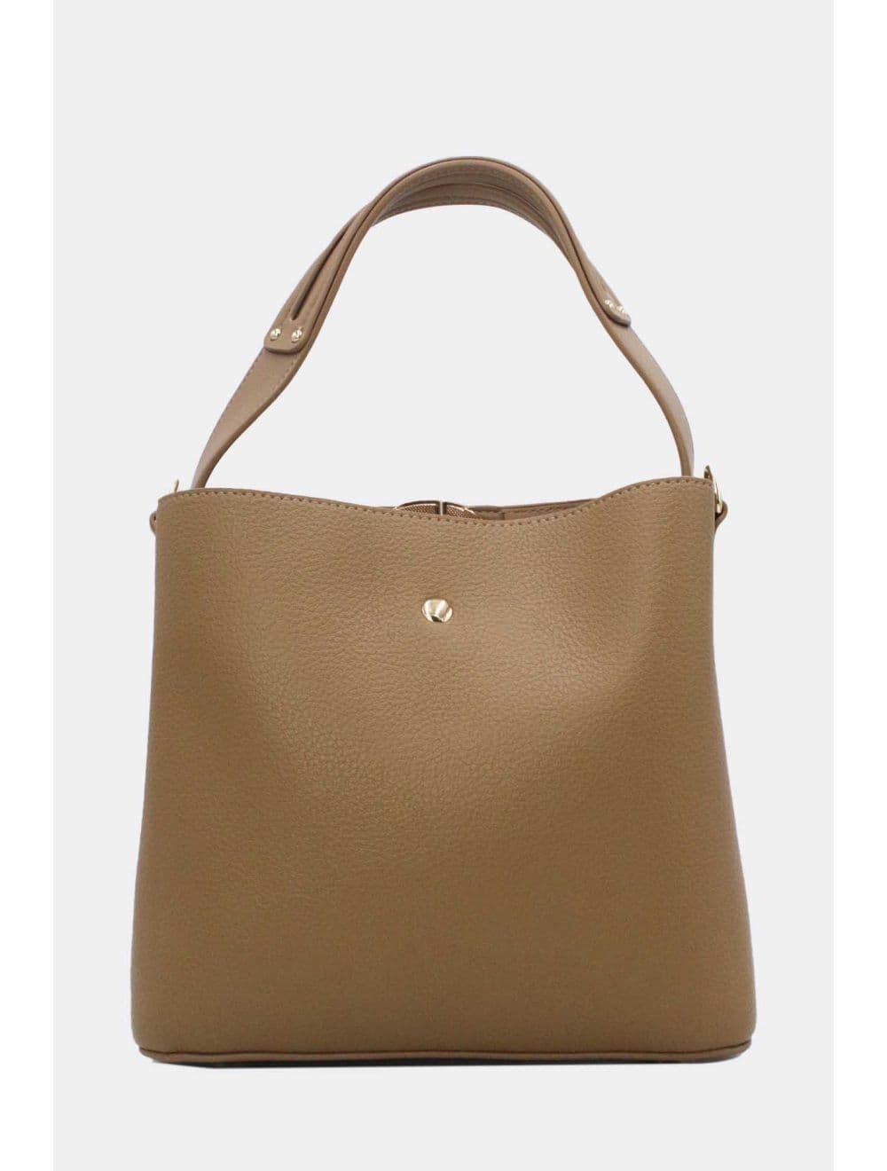 Sac Seau Porté Épaule Effet Cuir Grainé 25P-6162-Kaki — vue 3