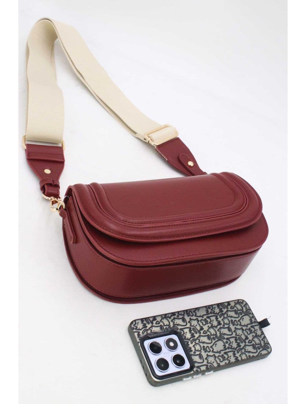 Sac à Bandoulière à Rabat 24P-5991-Bordeaux — vue 5