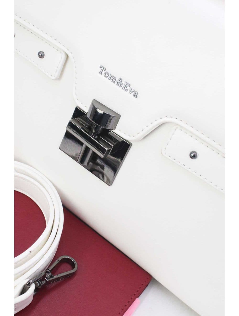 Sac à Main Style Vintage 25B-6154-Blanc