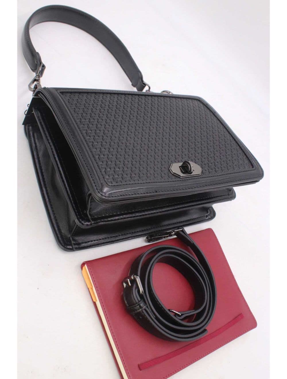 Sac Porté Épaule Vintage 25B-6236-Noir — vue 5