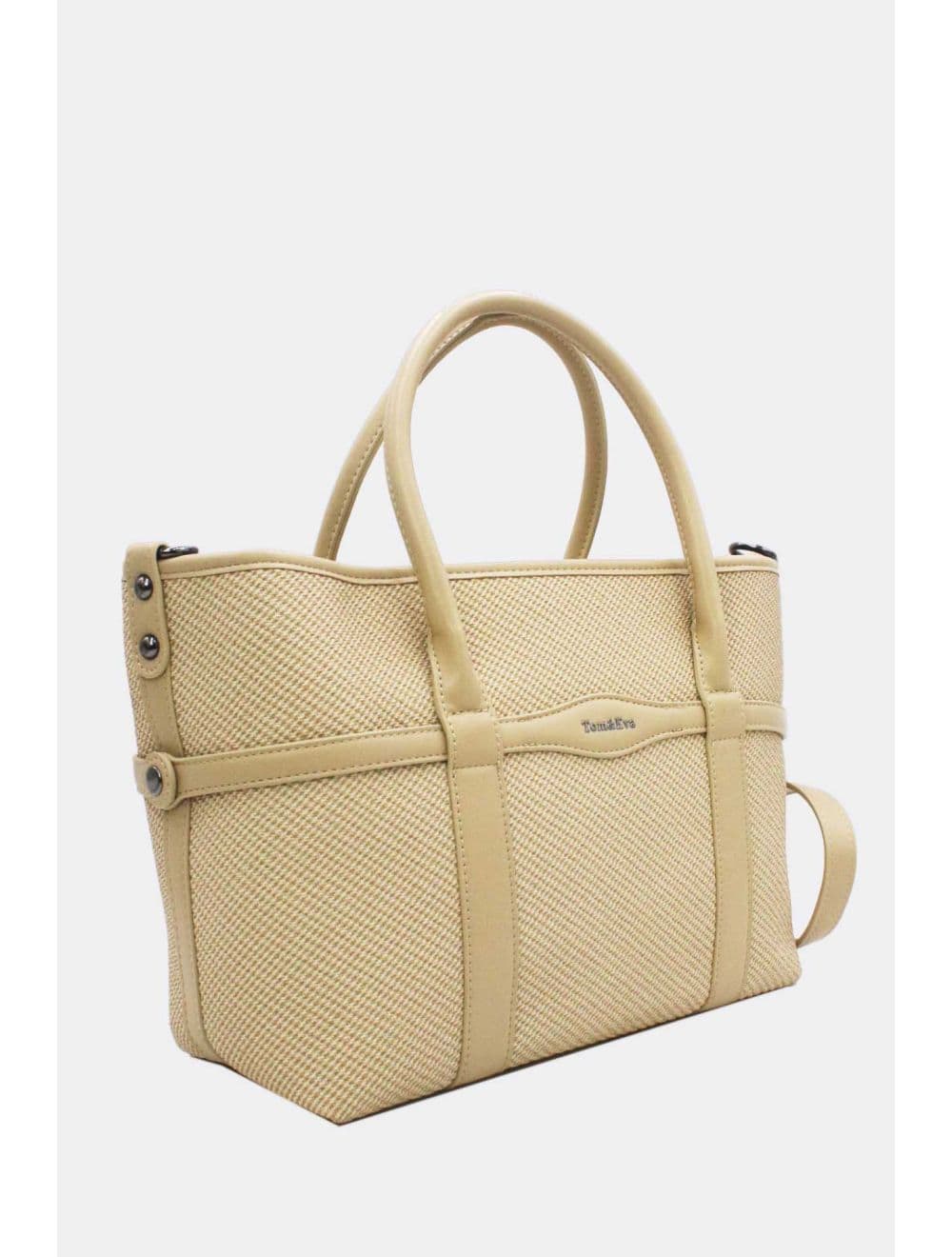 Sac à Main Effet Tissu Transformable 25B-6153-Beige — vue 2