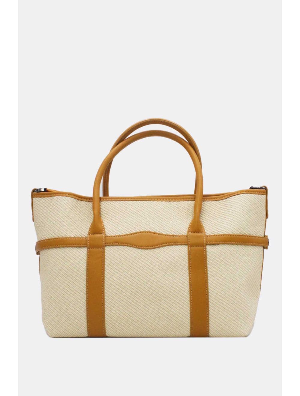 Sac à Main Effet Tissu Transformable 25B-6153-Jaune — vue 4
