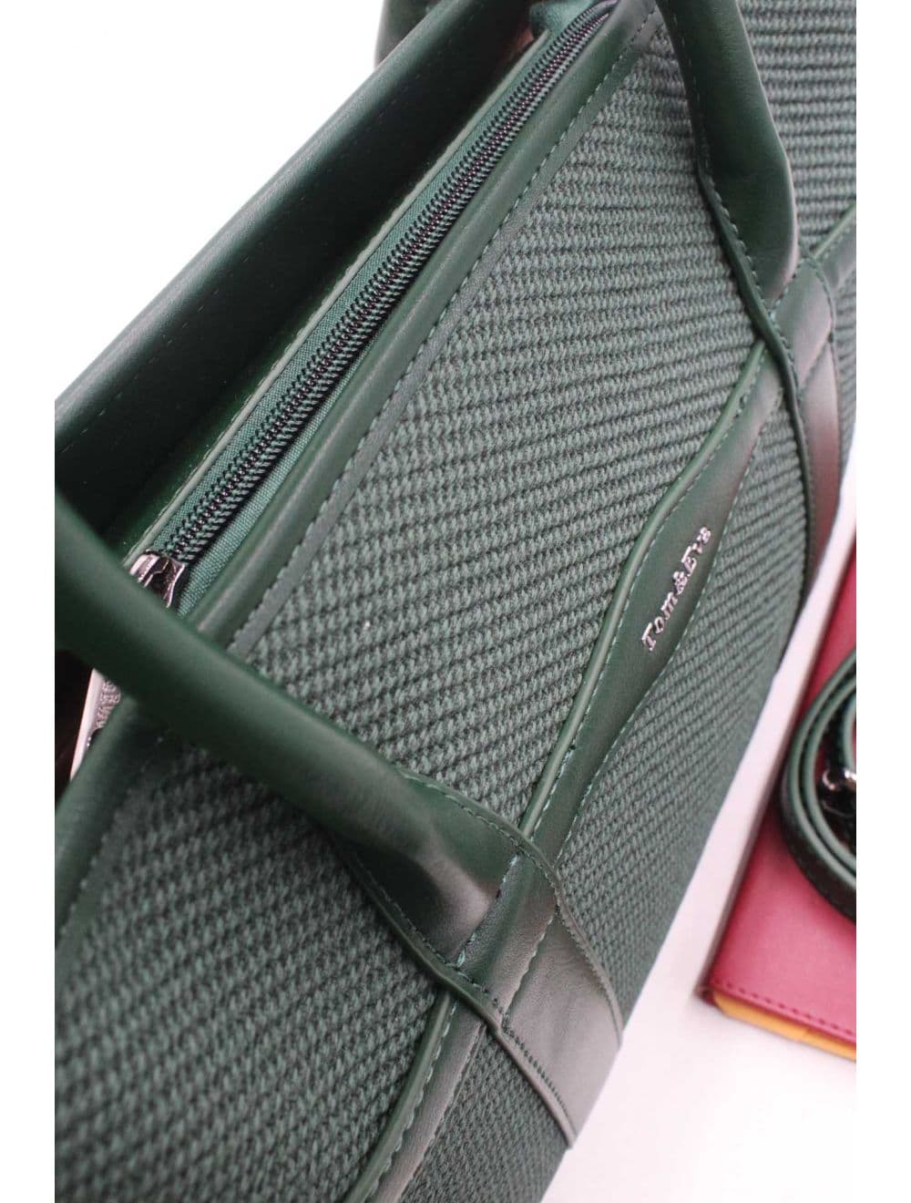 Sac à Main Effet Tissu Transformable 25B-6153-Vert