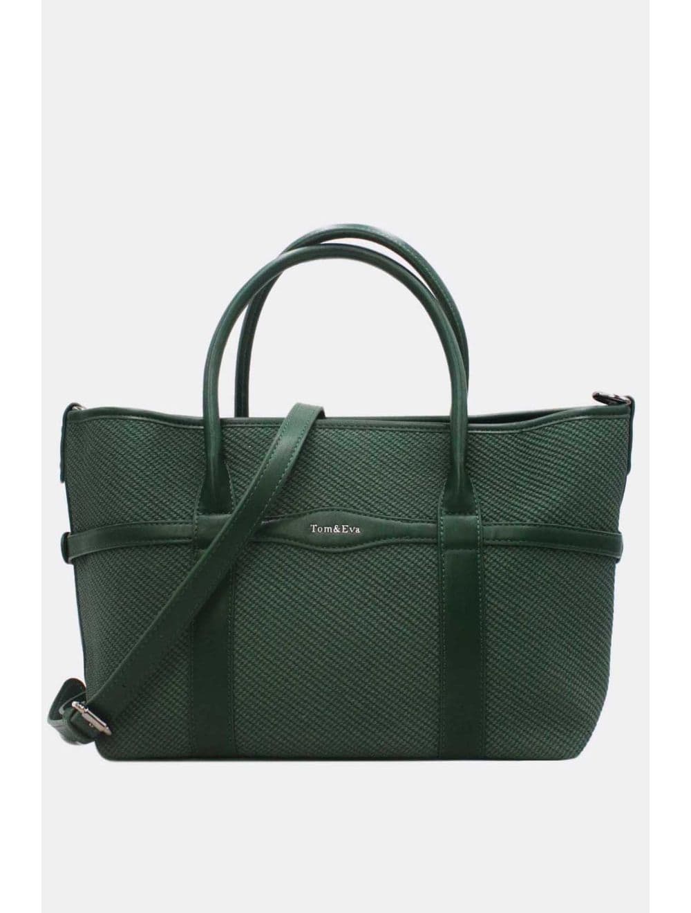 Sac à Main Effet Tissu Transformable 25B-6153-Vert — vue 2