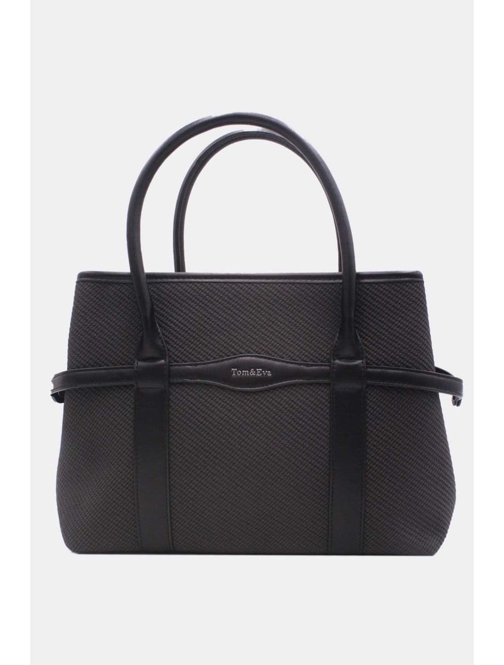 Sac à Main Effet Tissu Transformable 25B-6153-Noir — vue 6