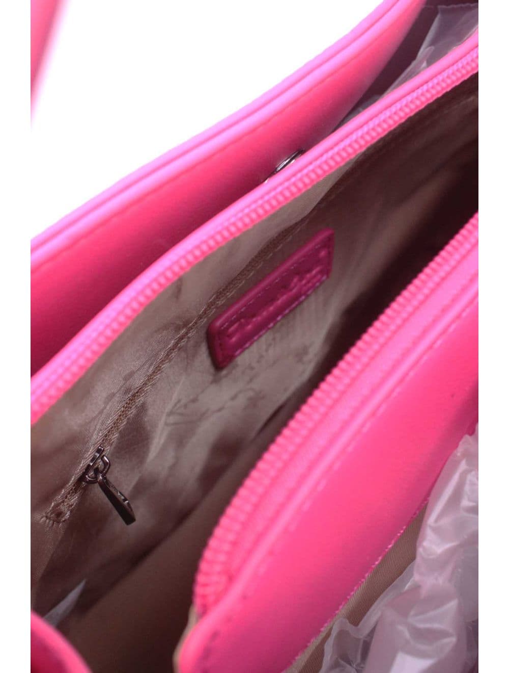 Sac Seau Double Porté Effet Tissu 24B-6105-Pink