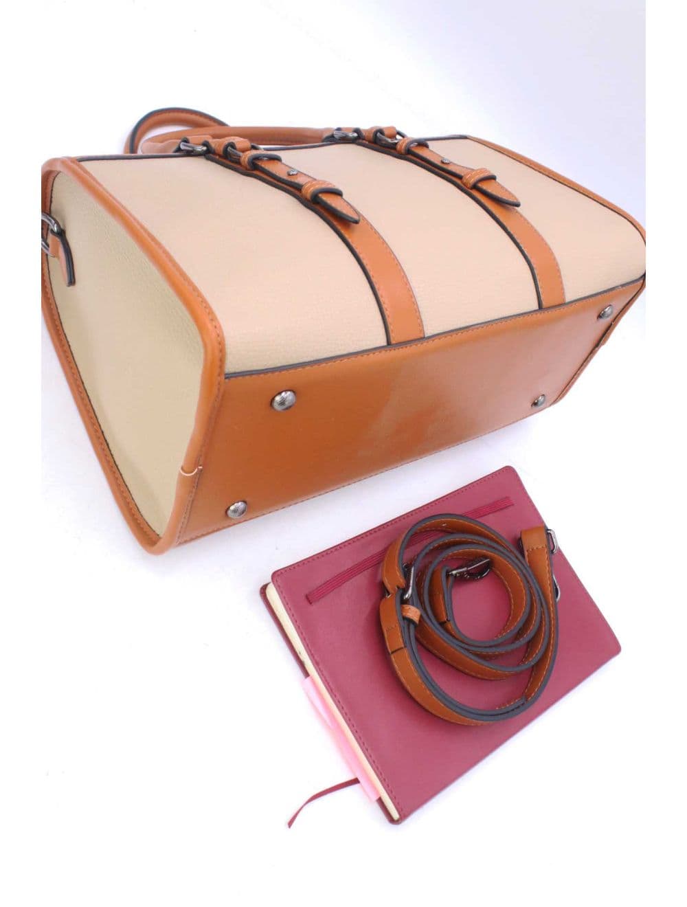 Sac Docteur Effet En Paille 25B-6228-Abricot — vue 4