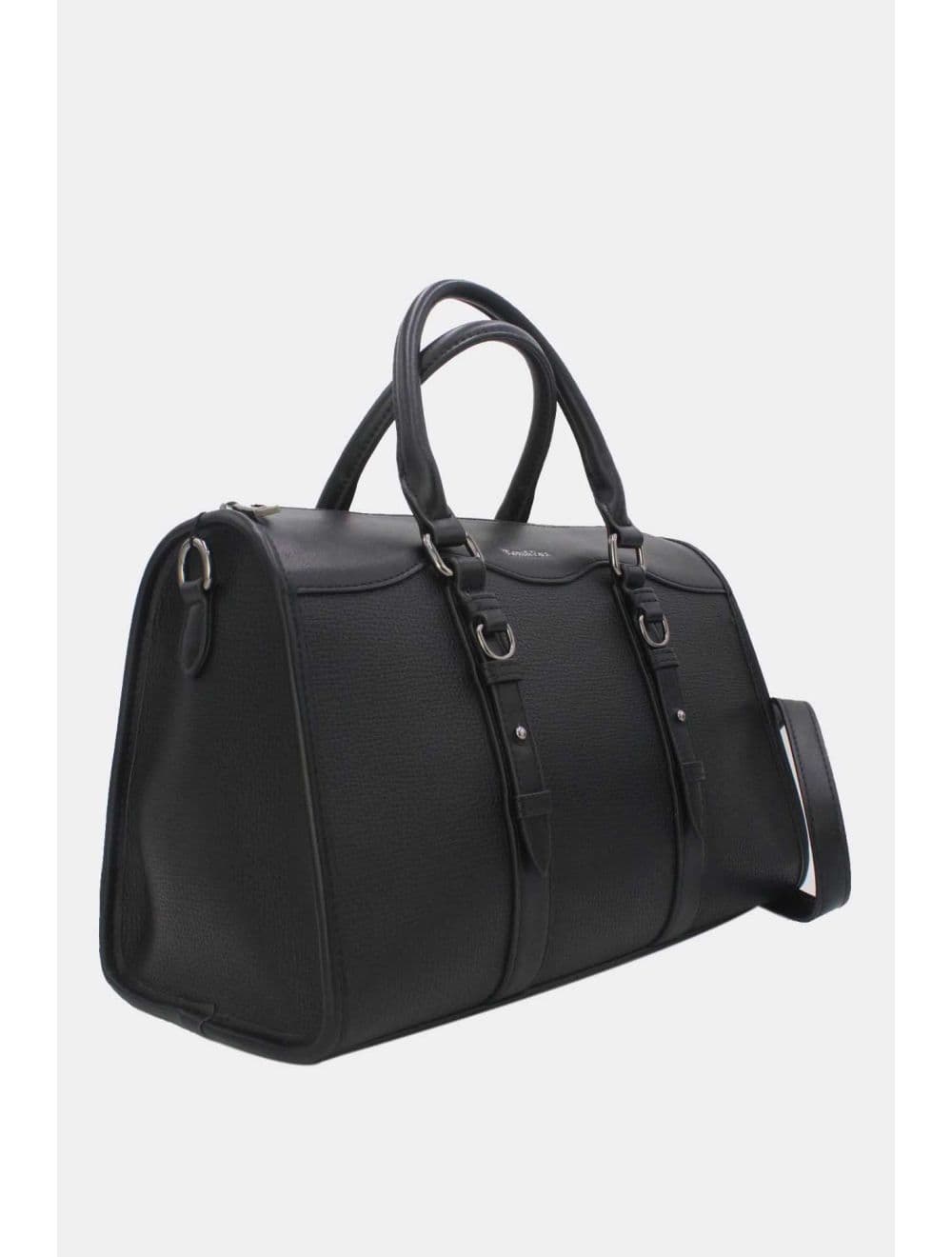 Sac Docteur Effet En Paille 25B-6228-Noir — vue 3