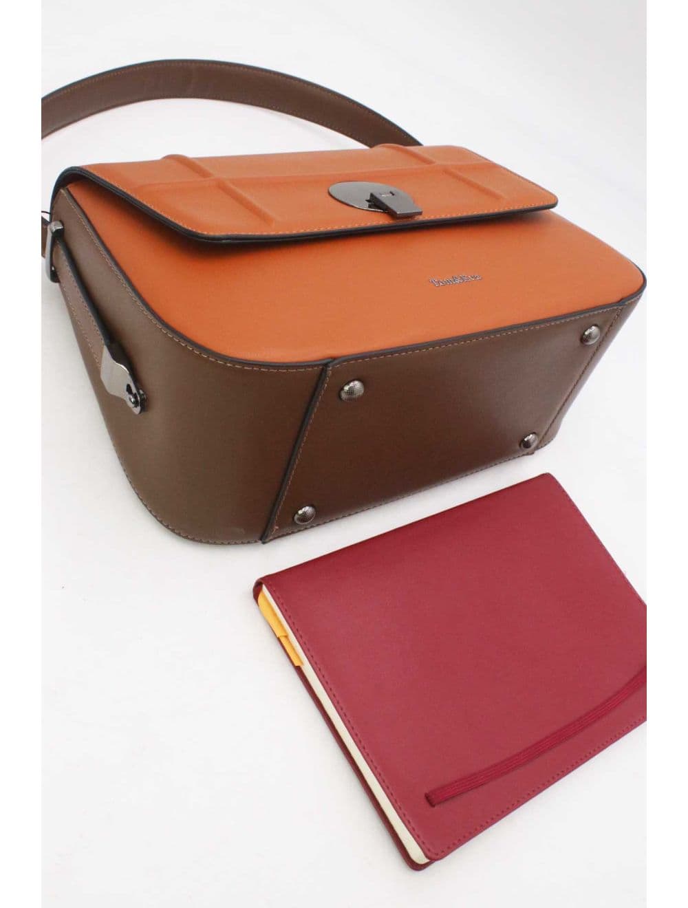 Sac Double Porté Bicolore 25B-6227-Brown/Coffee — vue 4