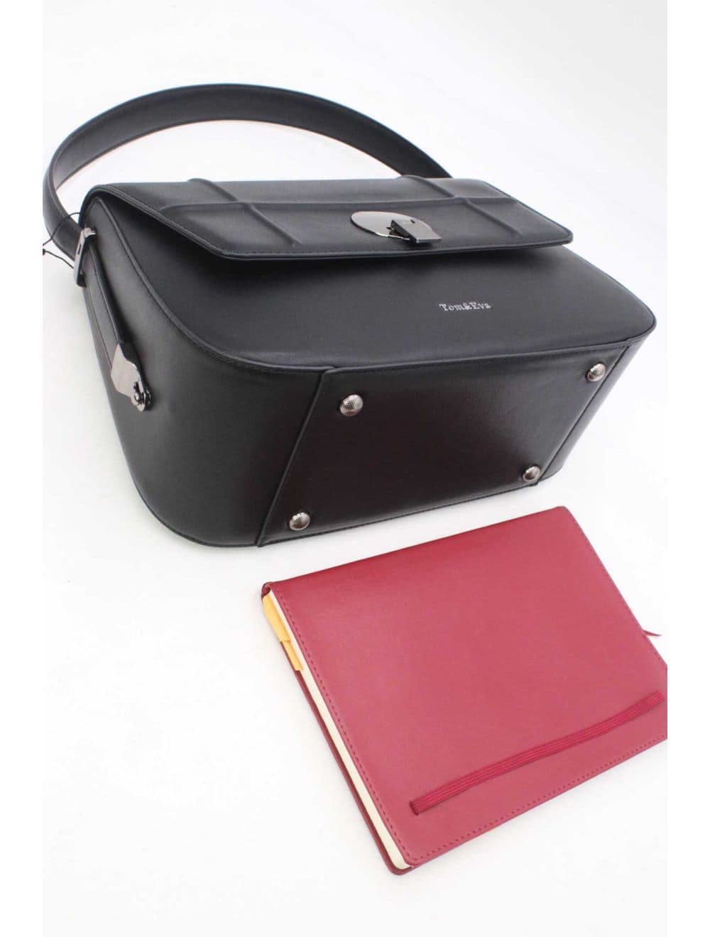 Sac Double Porté Bicolore 25B-6227-Noir — vue 4