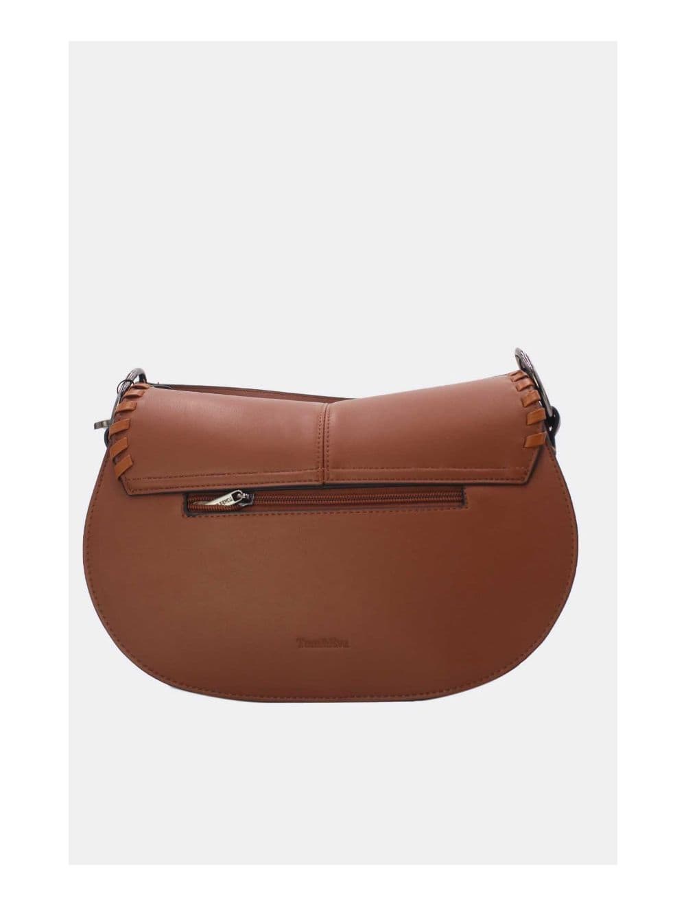 Sac Porté Épaule  à Coutures Épaisses 24B-6023-Coffee/Brown — vue 3