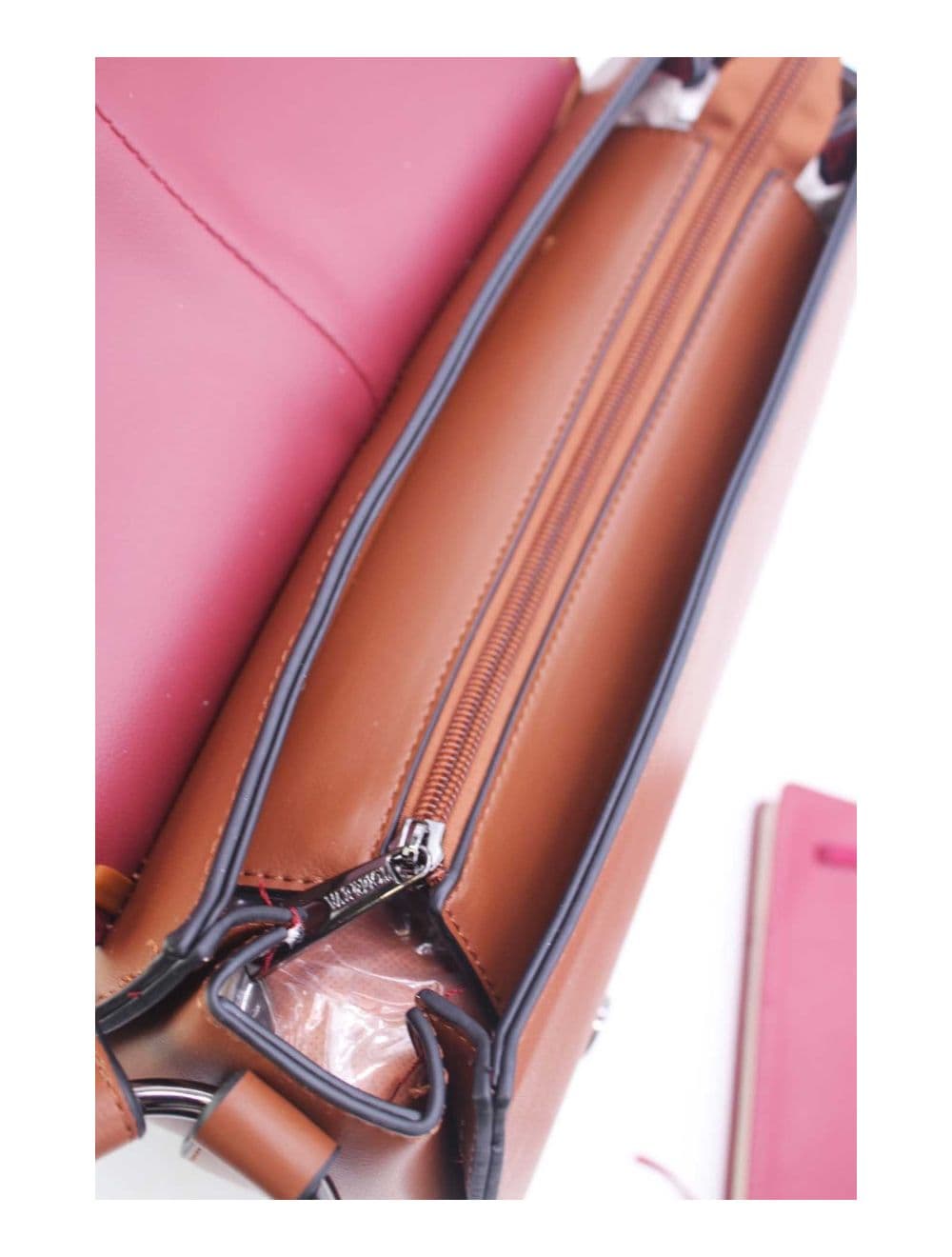 Sac Porté Épaule  à Coutures Épaisses 24B-6023-Coffee/Brown — vue 5