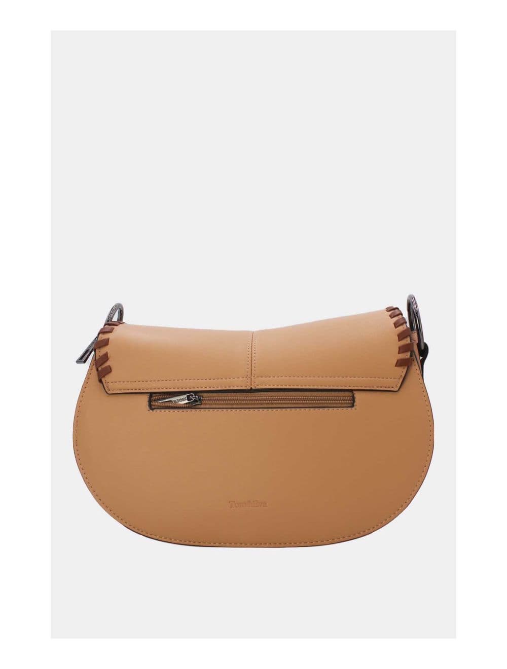 Sac Porté Épaule  à Coutures Épaisses 24B-6023-Apricot/Coffee — vue 3