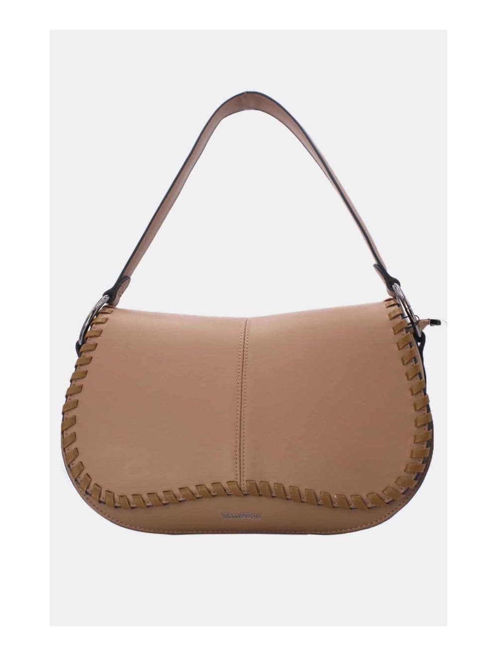 Sac Porté Épaule  à Coutures Épaisses 24B-6023-Khaki/Soil