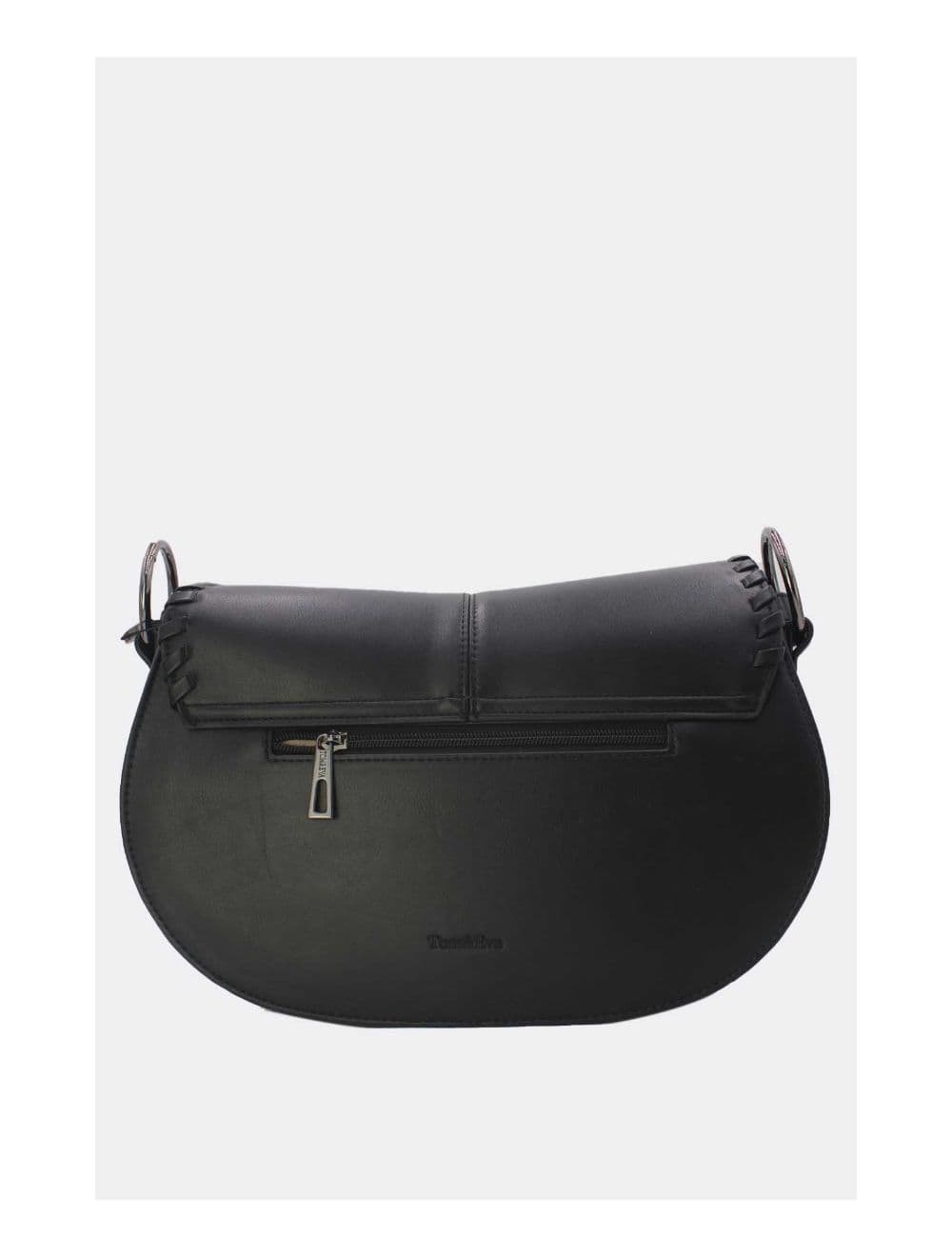 Sac Porté Épaule  à Coutures Épaisses 24B-6023-Noir — vue 2