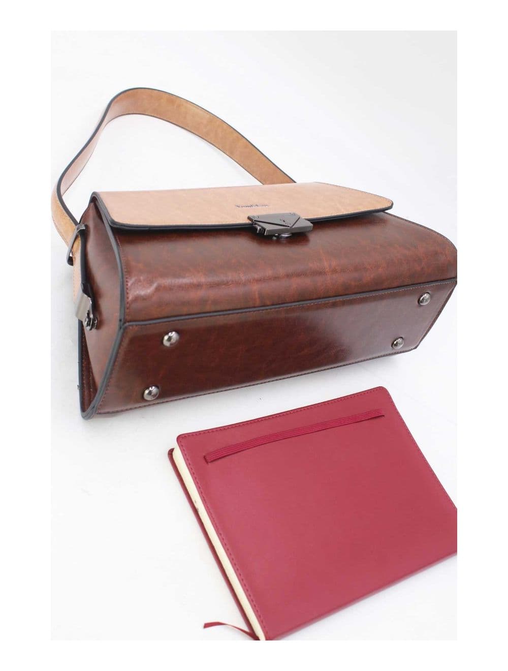Sac Porté Épaule Vintage 24B-6127-Coffee/Apricot — vue 5