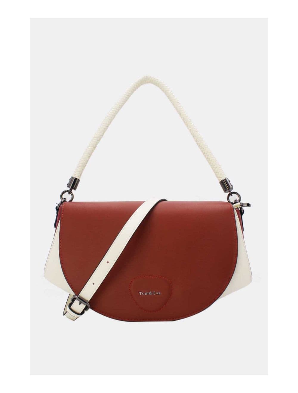 Sac Porté Épaule Tricolore 24B-6012-White/Red/Orange — vue 2