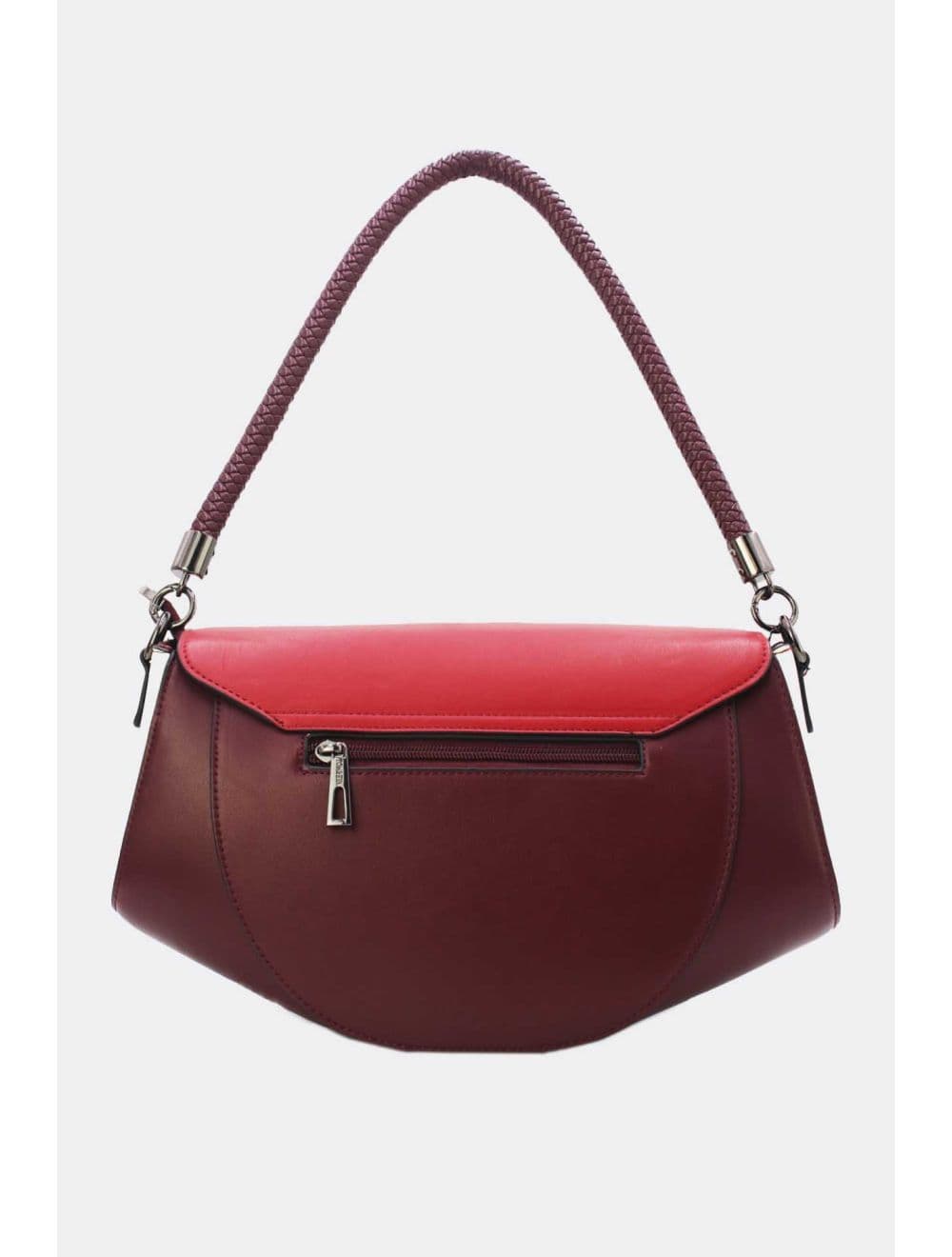 Sac Porté Épaule Tricolore 24B-6012-D.red/White/Wine — vue 4