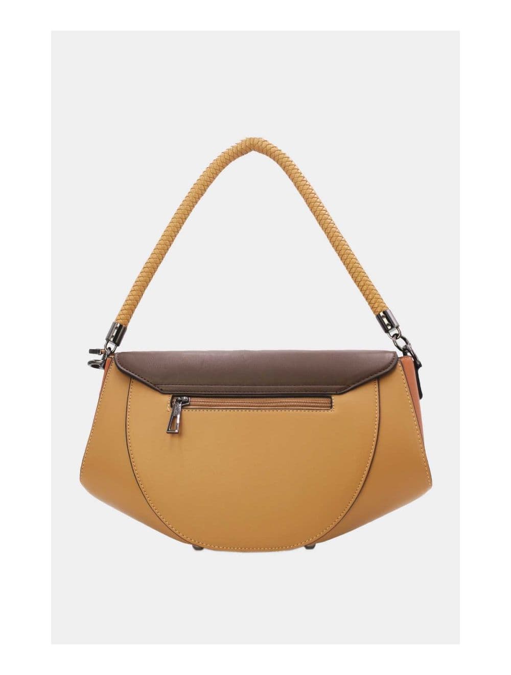 Sac Porté Épaule Tricolore 24B-6012-Apricot/Brown/Coffee — vue 3