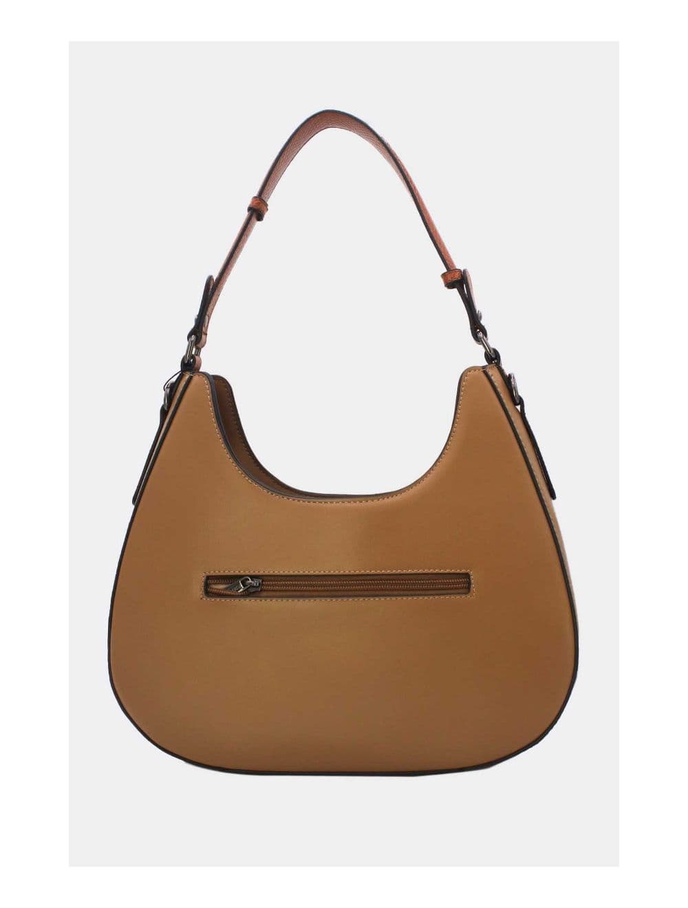 Sac Porté Épaule Effet Serpent 24B-6100-Apricot/Brown — vue 4
