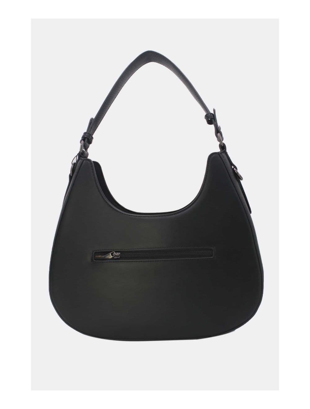 Sac Porté Épaule Effet Serpent 24B-6100-Noir — vue 4