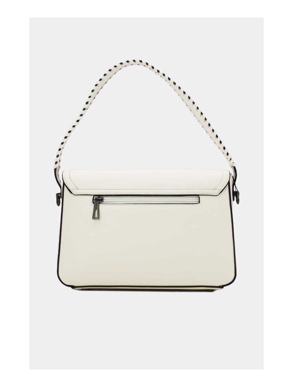 Sac Porté Épaule Femme Patchwork 24B-6031-Blanc — vue 3