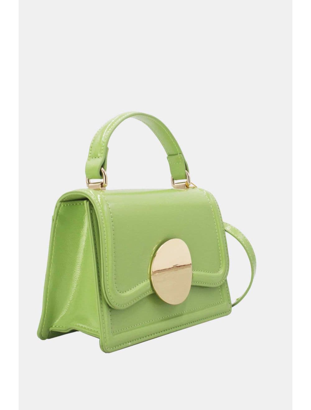 Sac Porté Épaule Femme Patchwork 24B-6031-Blanc — vue 5