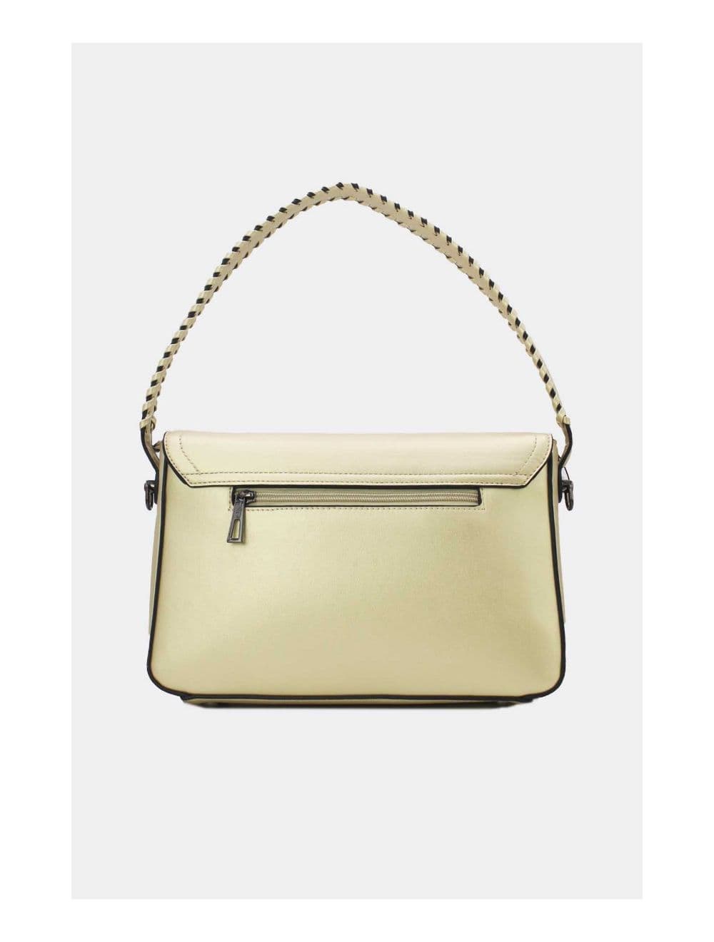 Sac Porté Épaule Femme Patchwork 24B-6031-Doré — vue 4
